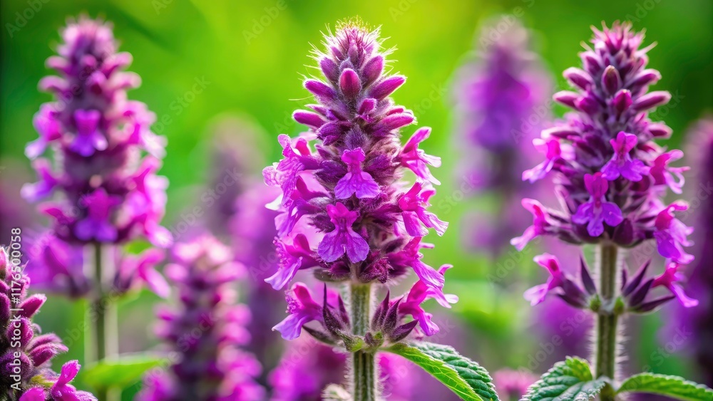 Stachys Betonica Macrantha: Big Betony Purple Flower Portrait Photography Stachys Betonica Macrantha: Big Betony Purple Flower Portrait Photography