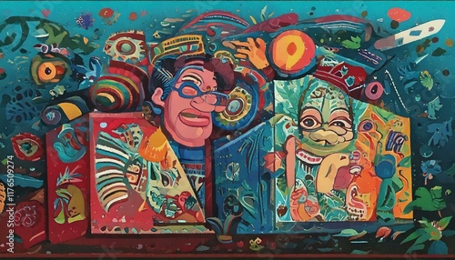 graffiti on the wall