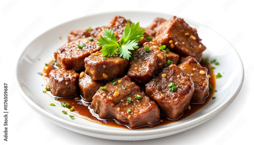 Delicious Asian Style Beef Stew with Garlic and Parsley Delicious Asian Style Beef Stew with Garlic and Parsley