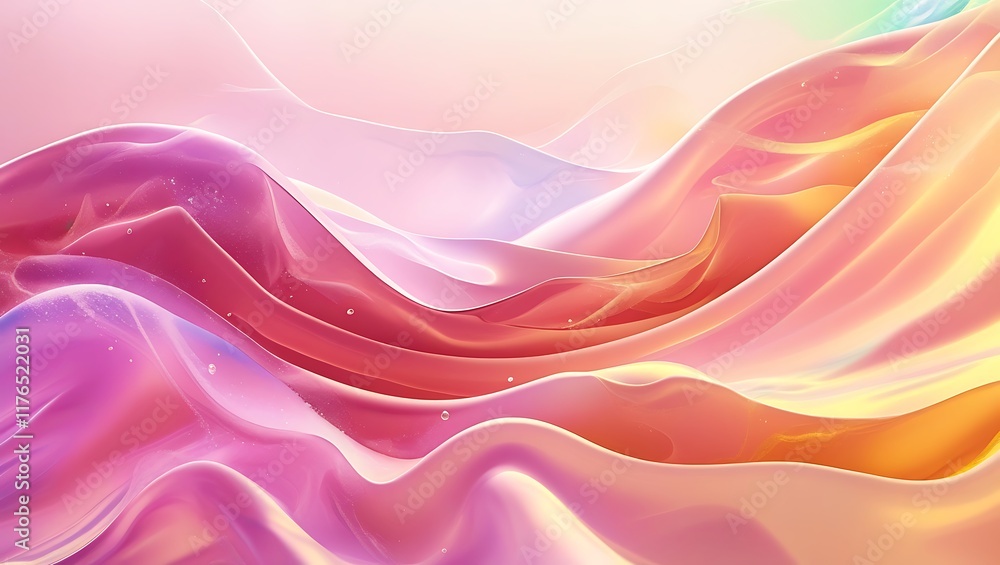 Dynamic Abstract Background, Waves of Color in Motion, Colorful Wave Lines Dynamic Abstract Background, Waves of Color in Motion, Colorful Wave Lines