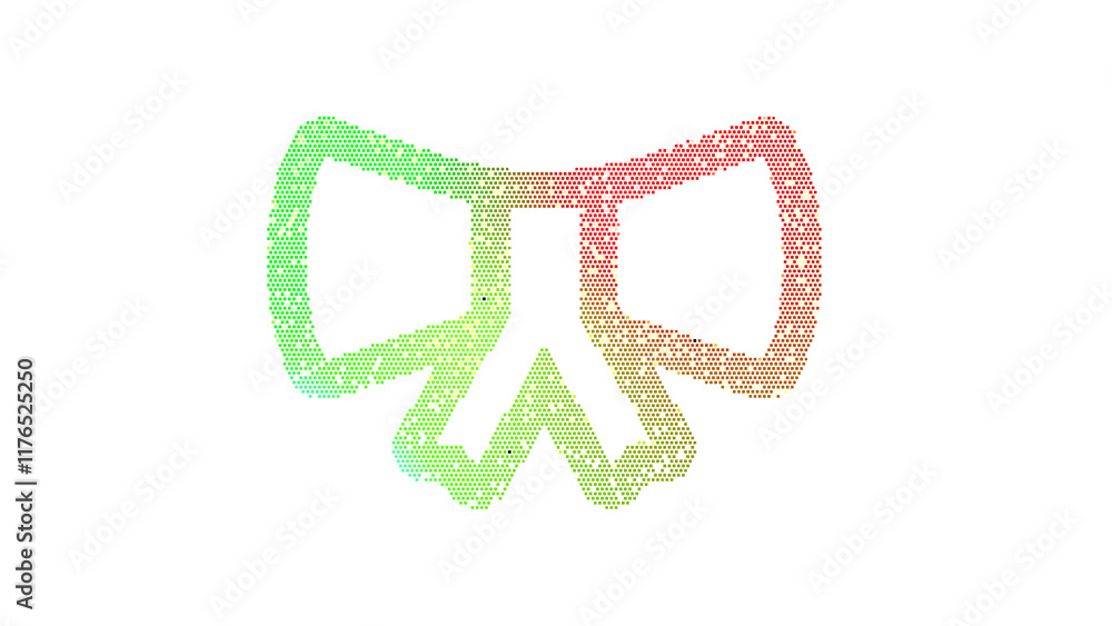Icon diploma is made up of LED square shapes. There are bright diodes and there are black dead diodes Icon diploma is made up of LED square shapes. There are bright diodes and there are black dead diodes