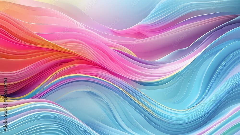 Dynamic Waves in a Stunning Colorful Abstract Background, Mesmerizing Abstract Background with Colorful Waves Dynamic Waves in a Stunning Colorful Abstract Background, Mesmerizing Abstract Background with Colorful Waves