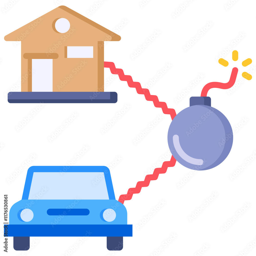 Obraz premium Risk Icon