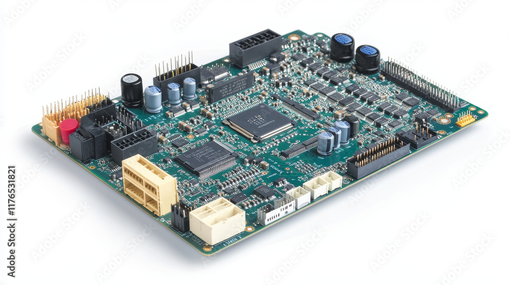 Motherboard brain on white background for technology concept design. Vector version also available in gallery Motherboard brain on white background for technology concept design. Vector version also available in gallery