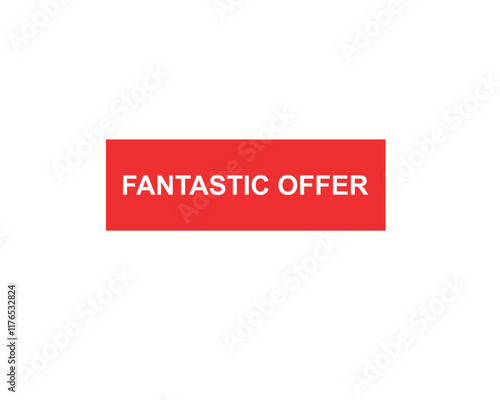 Fantastic offer web banner templates. ribbon banner, isolated on white background.
banner design vector illustration