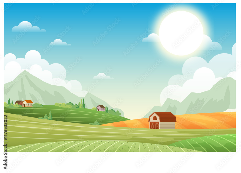 Fototapeta premium Landscape background