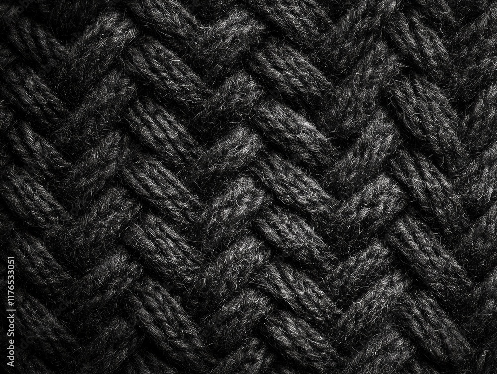 Close-up of dark grey woven textile texture. Close-up of dark grey woven textile texture.