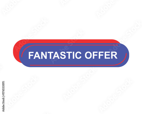 Fantastic offer web banner templates. ribbon banner, isolated on white background.
banner design vector illustration