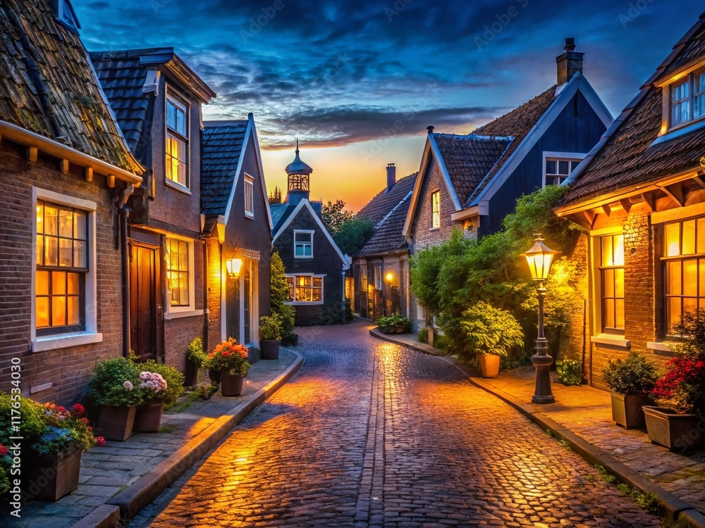 Welkom! Night Photography in the Netherlands - Cozy Dutch Village Scene Welkom! Night Photography in the Netherlands - Cozy Dutch Village Scene