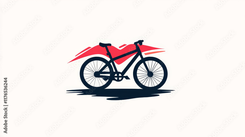 Bicycle sports icon, such a logo. Rasterized version also available in gallery Bicycle sports icon, such a logo. Rasterized version also available in gallery