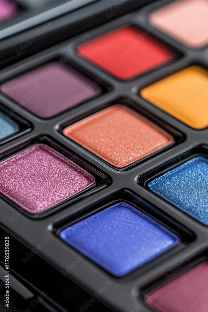 Vibrant Eyeshadow Palette with Rich Shades for Creative Makeup Art Vibrant Eyeshadow Palette with Rich Shades for Creative Makeup Art