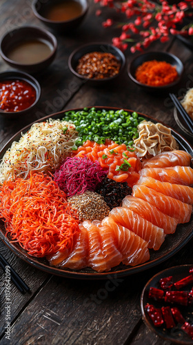 Delicious Salmon Yusheng  Chinese New Year Prosperity Toss