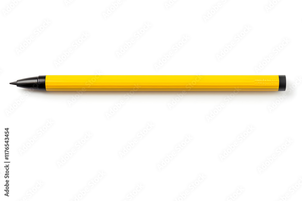 Detailed View of Standard Yellow and Black HB Graphite Pencil Detailed View of Standard Yellow and Black HB Graphite Pencil