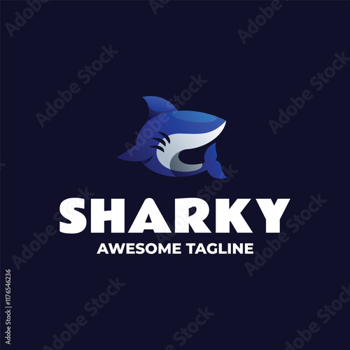 Sharky Gradient colorful Logo