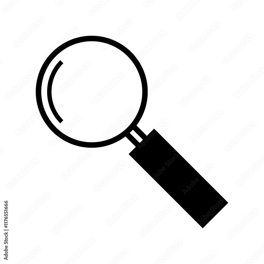 magnifying glass isolated on white magnifying glass isolated on white