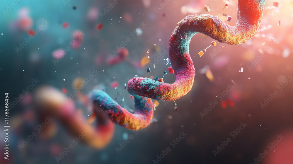 Obraz premium Bioinformatics biotechnology
