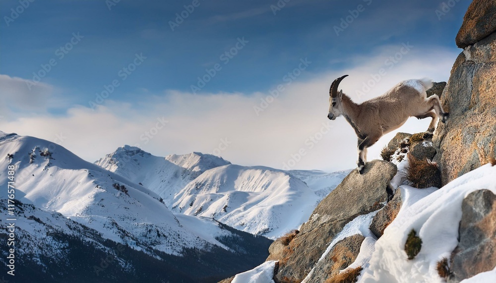 Habitats of mountain goats living in the geography of the Taurus Mountains Habitats of mountain goats living in the geography of the Taurus Mountains