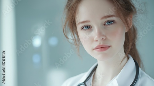 Attractive female doctor photo