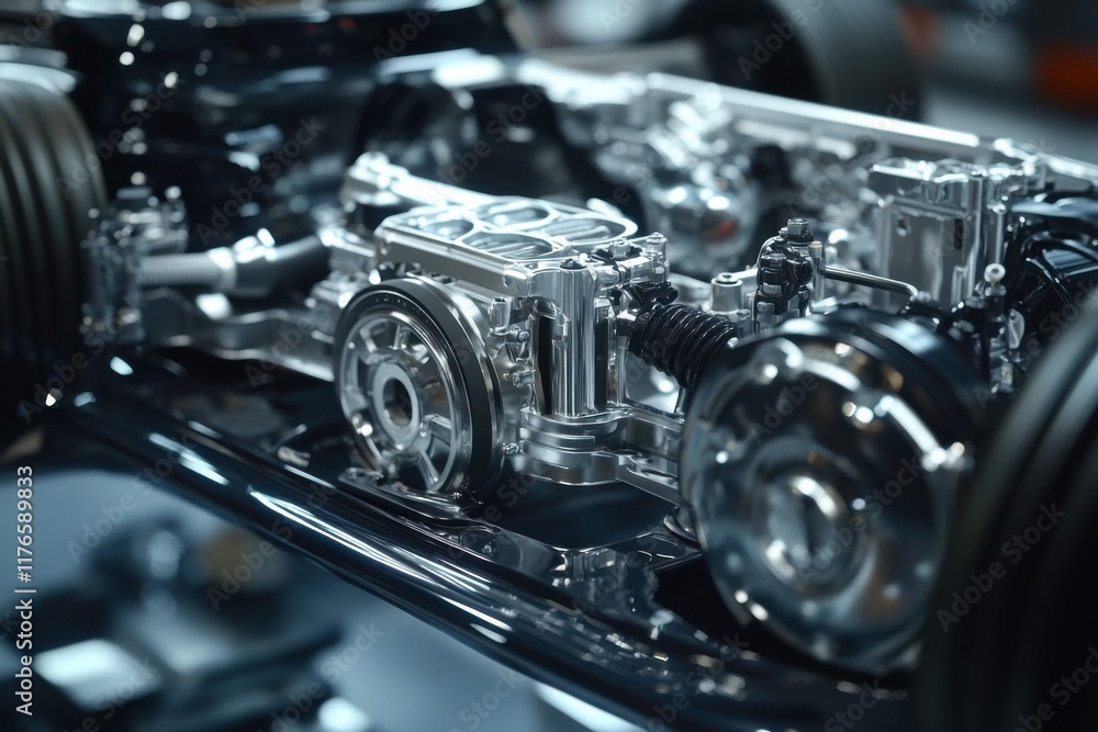 Fototapeta premium close up of an engine