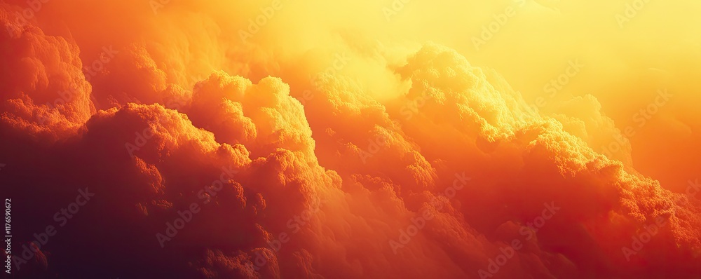 Naklejka premium A background with a gradient from light to dark, with the lightest point being a blank orange space.