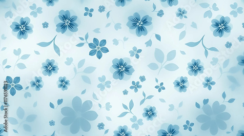 Pastel Watercolor Seamless Floral Design