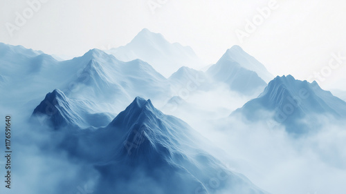 Wallpaper Mural mountains in the snow Torontodigital.ca