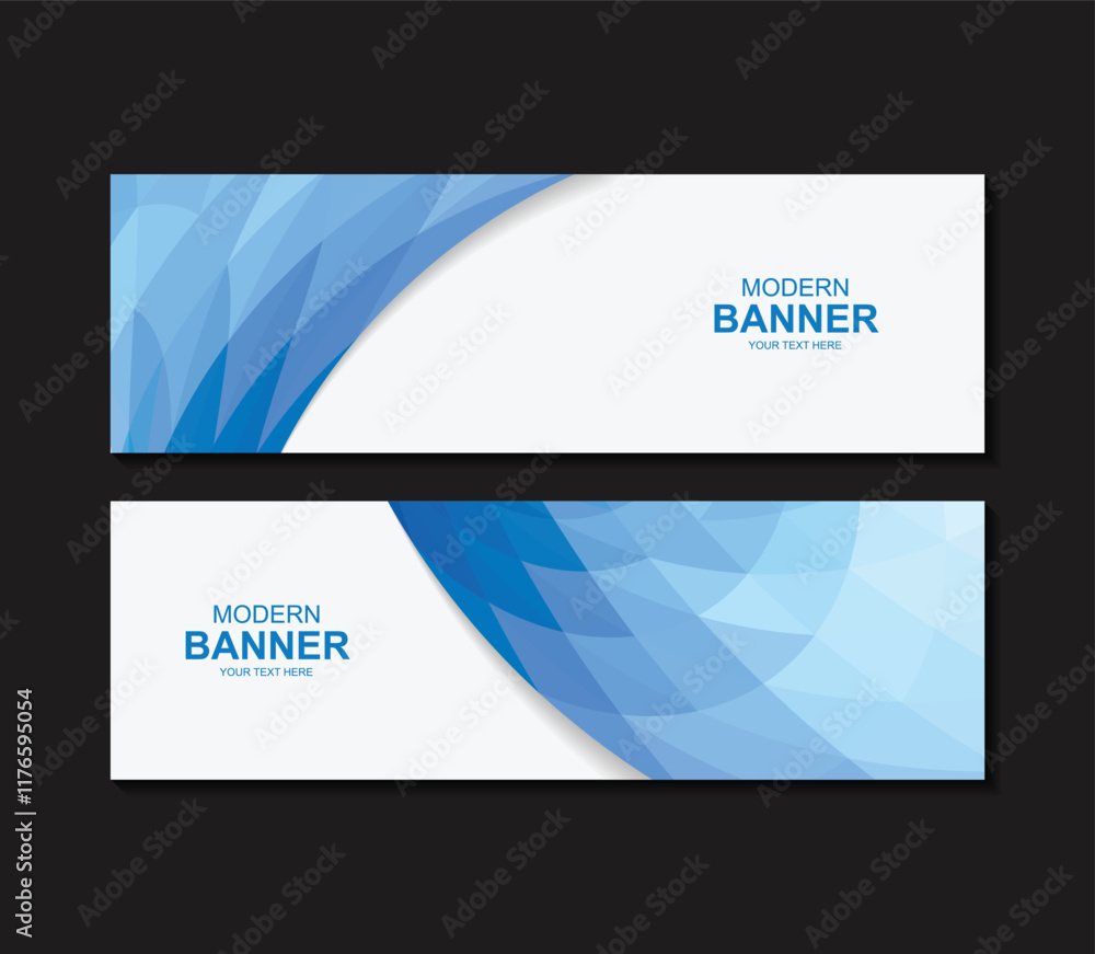 Naklejka premium Modern abstract business banners design