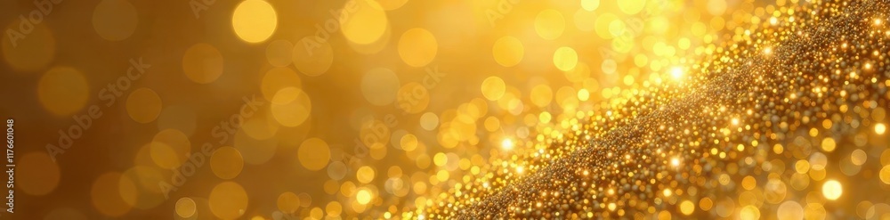 Obraz premium Shimmering gold foil, subtle light highlights, shine, surface