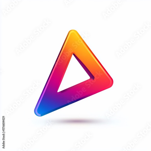 Free Download Colorful 3D triangle graphic design element. - GFXLoad