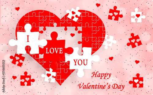 Happy valentine day invitation card