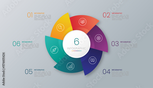circle chart infographic templates for presentations