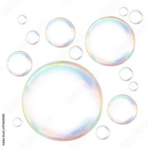 soap bubbles colorful isolated on white PNG bubble transparent bubble