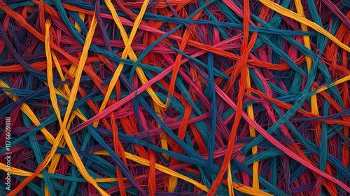 Wallpaper Mural Vibrant Abstract Mosaic of Colorful Strands Representing Connection, Inspiration, and Trends in Modern Visual Art and Design Aesthetics Torontodigital.ca