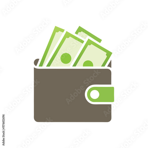 Professional Money Wallet Vector Art. photo