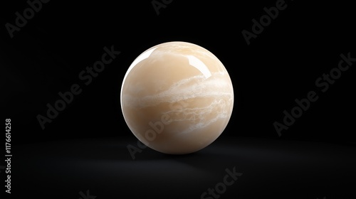 Polished onyx marble with high resolution.Generated by AI.