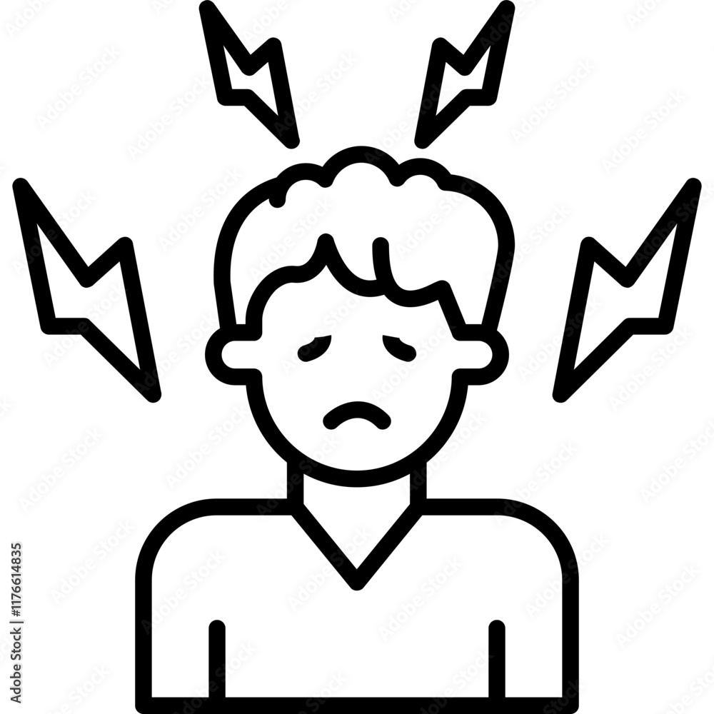 Obraz premium Stress Icon