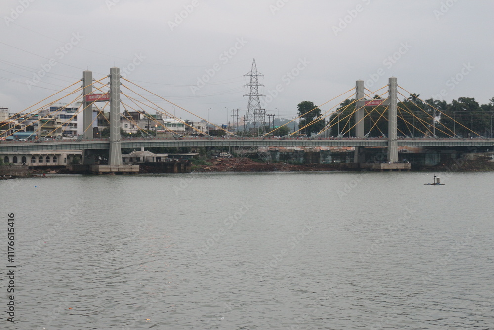 Fototapeta premium bridge over the river