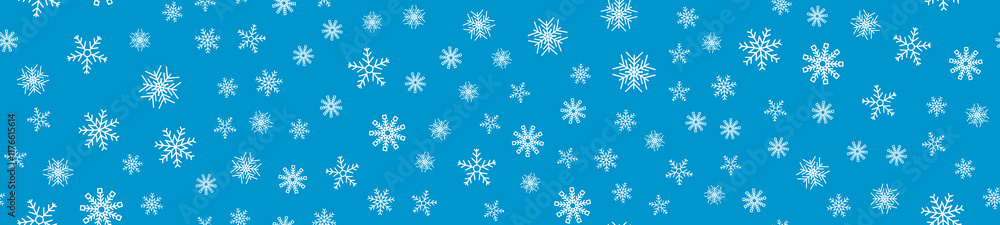 Winter seamless pattern with snowflakes Winter seamless pattern with snowflakes