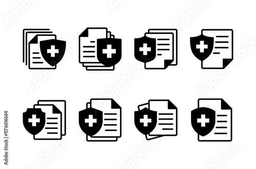 Medical insurance icon vector isolated on white background. health insurance icon