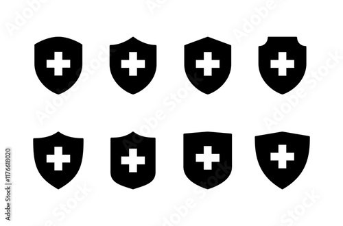 Health insurance icon vector isolated on white background. Insurance health document icon