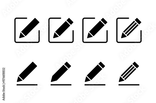 Edit icon vector isolated on white background. Pencil icon. sign up Icon vector. edit text