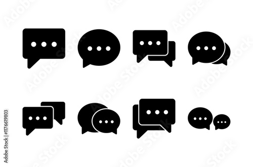 Chat icon vector isolated on white background. Chat vector icon. Speech bubble. message. contact us