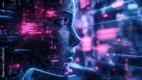 Cybersecurity Digital Technology Security 3D Illustration