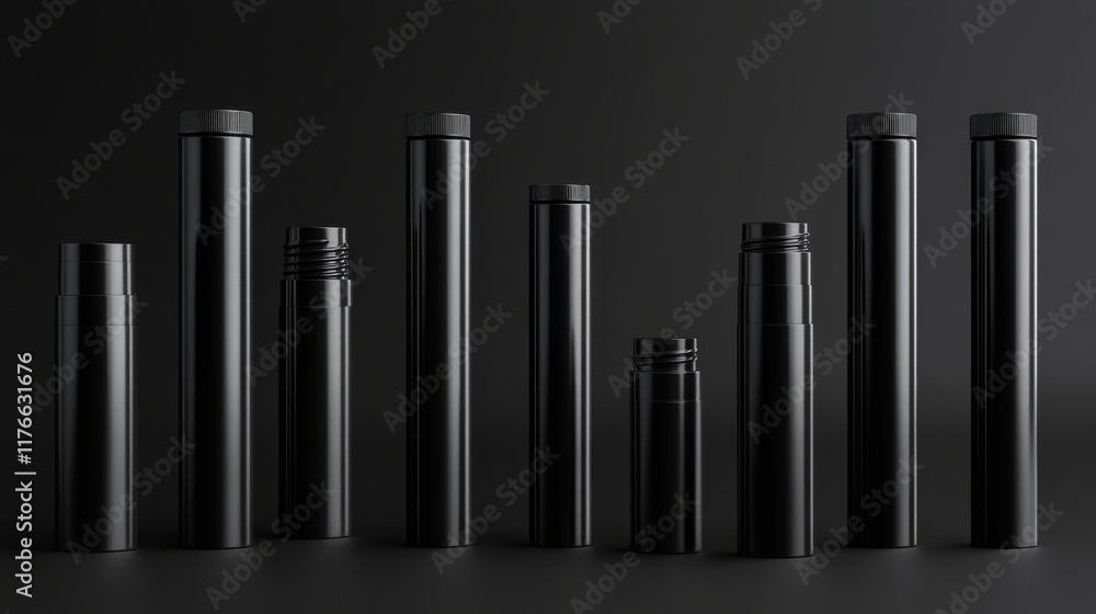 Set of black cosmetic tubes. Closed blank tubes with caps. Realistic mockup. Long nozzle tube. for ointment or salve. Gel serum. Korean packaging. Lip gloss. Toothpaste. Hand cream Set of black cosmetic tubes. Closed blank tubes with caps. Realistic mockup. Long nozzle tube. for ointment or salve. Gel serum. Korean packaging. Lip gloss. Toothpaste. Hand cream