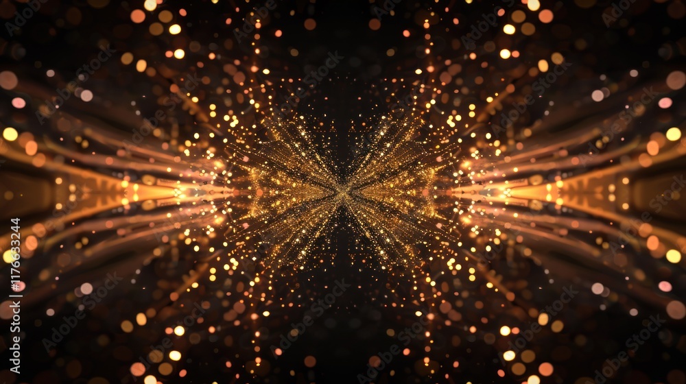 Golden Sparkles Abstract Background Golden Sparkles Abstract Background