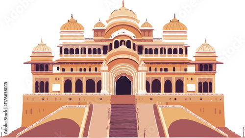 City Palace, Jaipur, India vector art