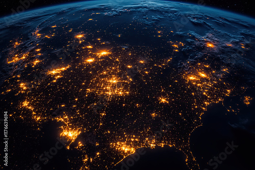 Analyzing light pollution in urban areas photo