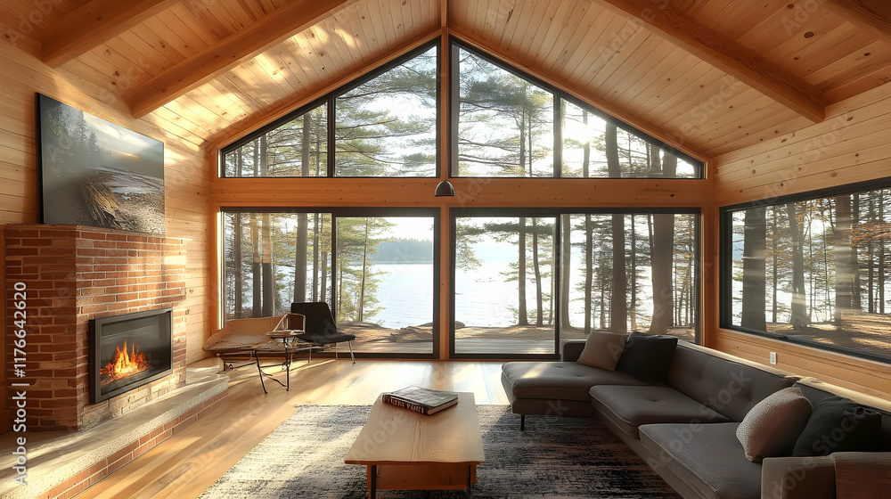 Lakefront Cabin Interior Design Photo Lakefront Cabin Interior Design Photo