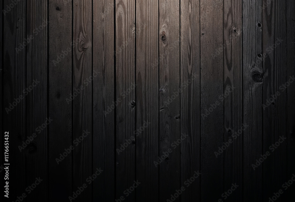 Naklejka premium Processed collage of rustic dark wood planks texture. Background for banner, backdrop or texture for 3D mapping