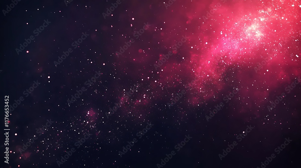 Fototapeta premium Abstract Pink Nebula Space Dust Background